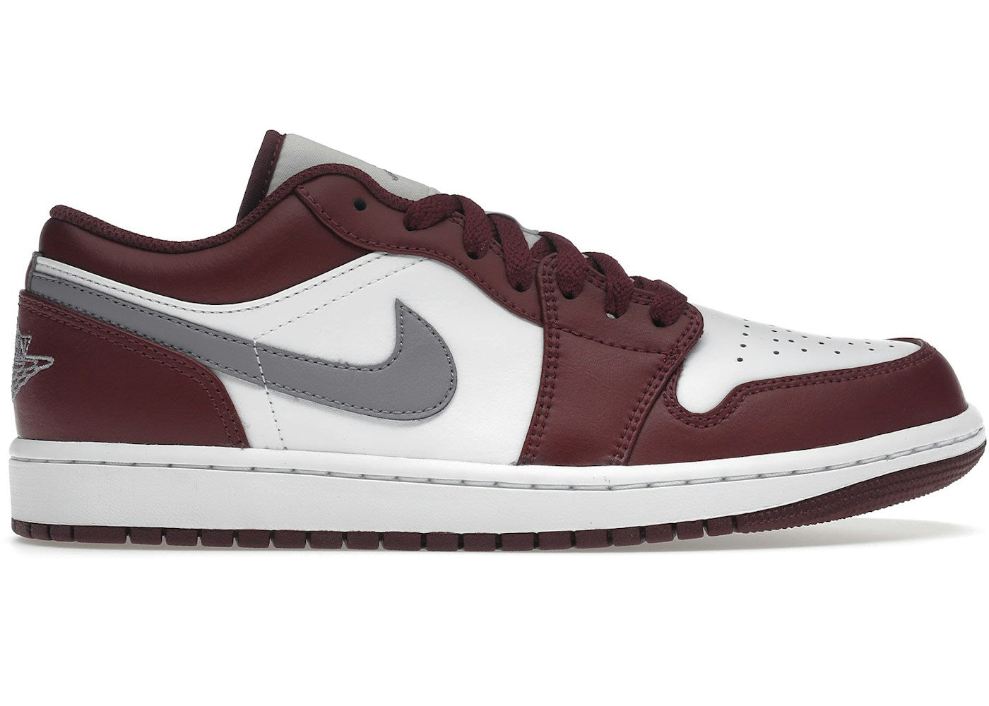 Jordan 1 Low Bianco Bordeaux