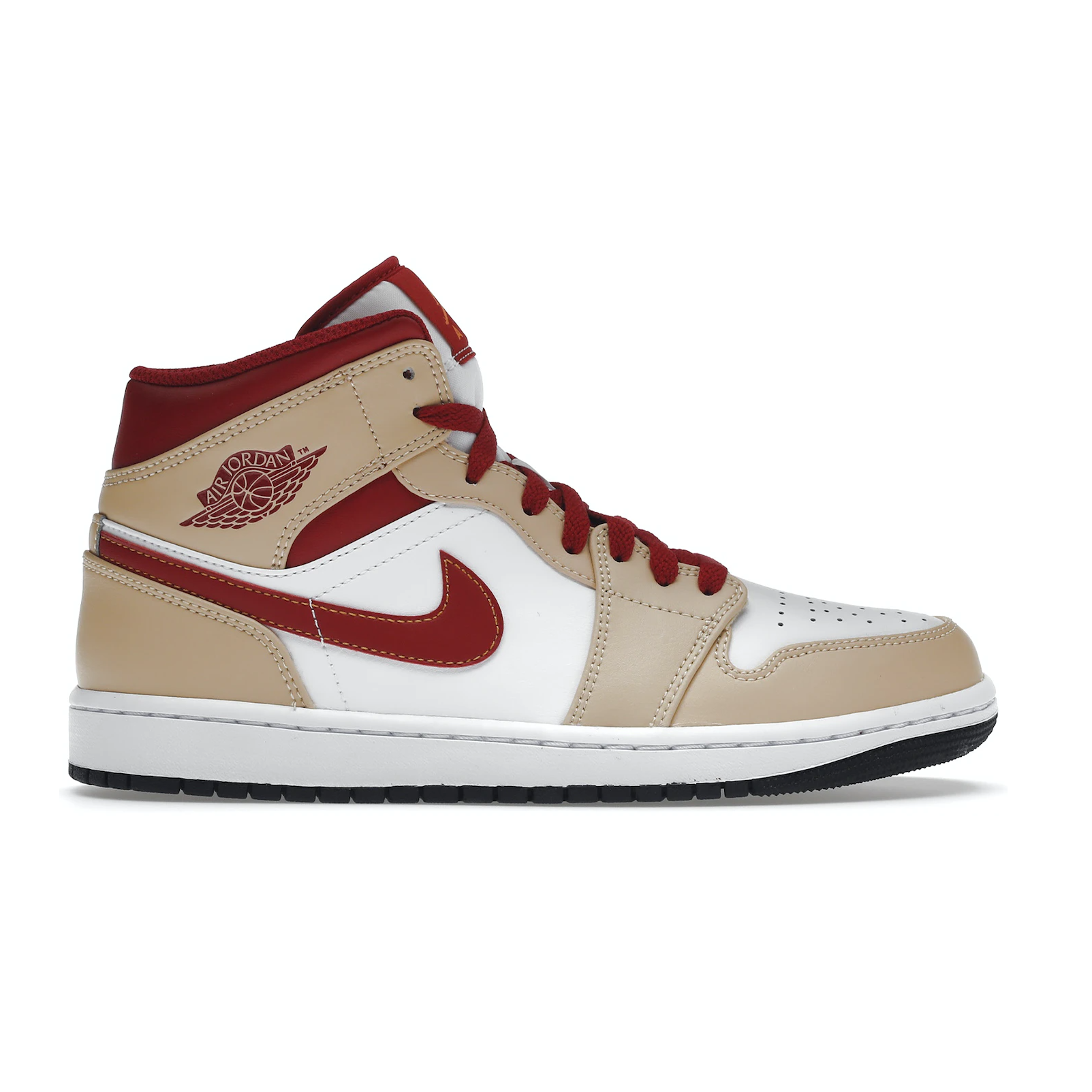 Jordan 1 Mid Beige Red mw sneakergoods