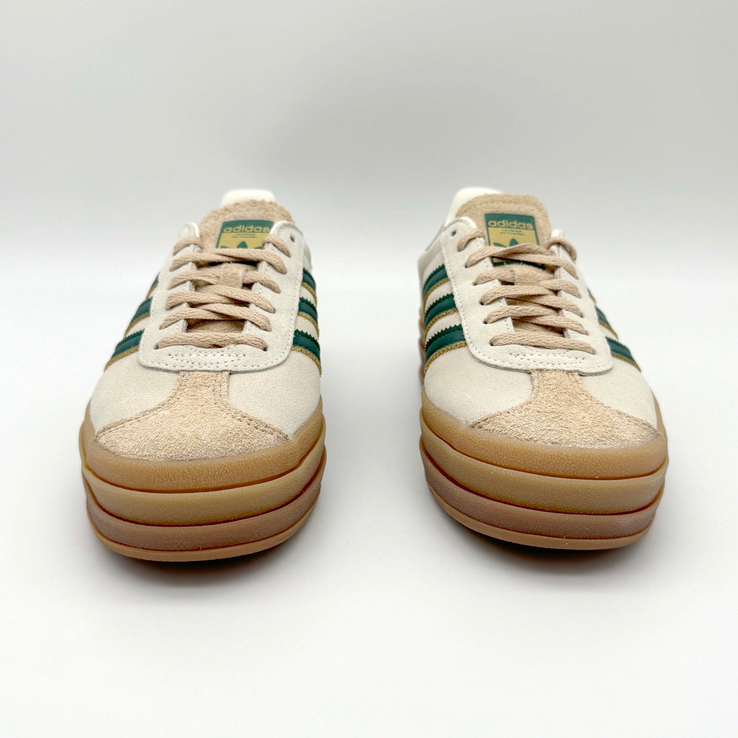 Adidas Gazelle Bold Magic Beige Collegiate Green