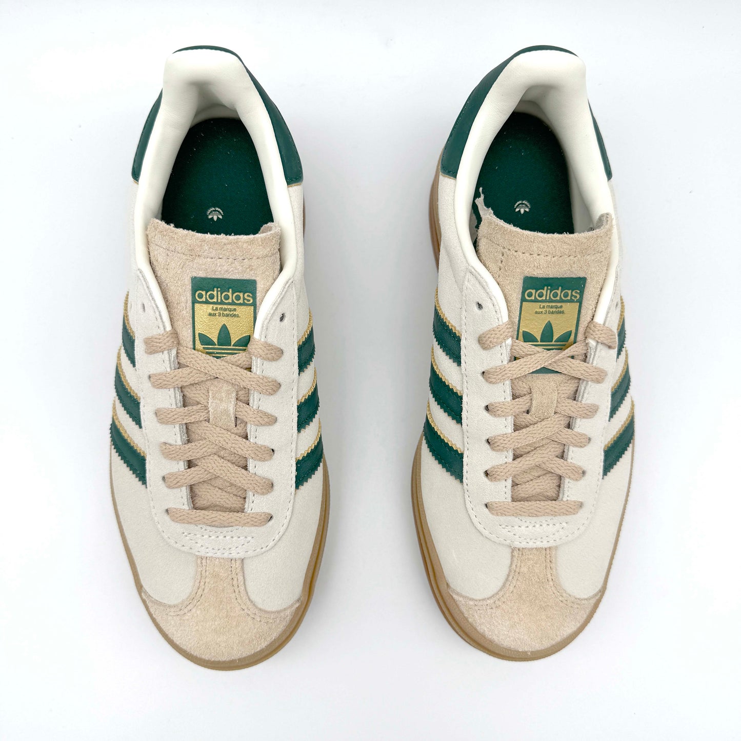 Adidas Gazelle Bold Magic Beige Collegiate Green