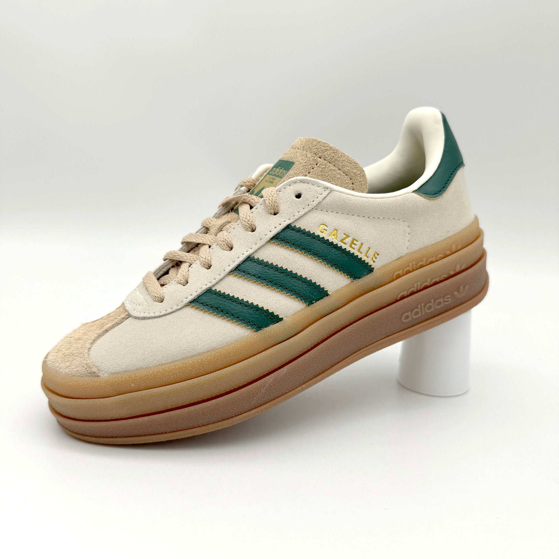 Adidas Gazelle Bold Magic Beige Collegiate Green