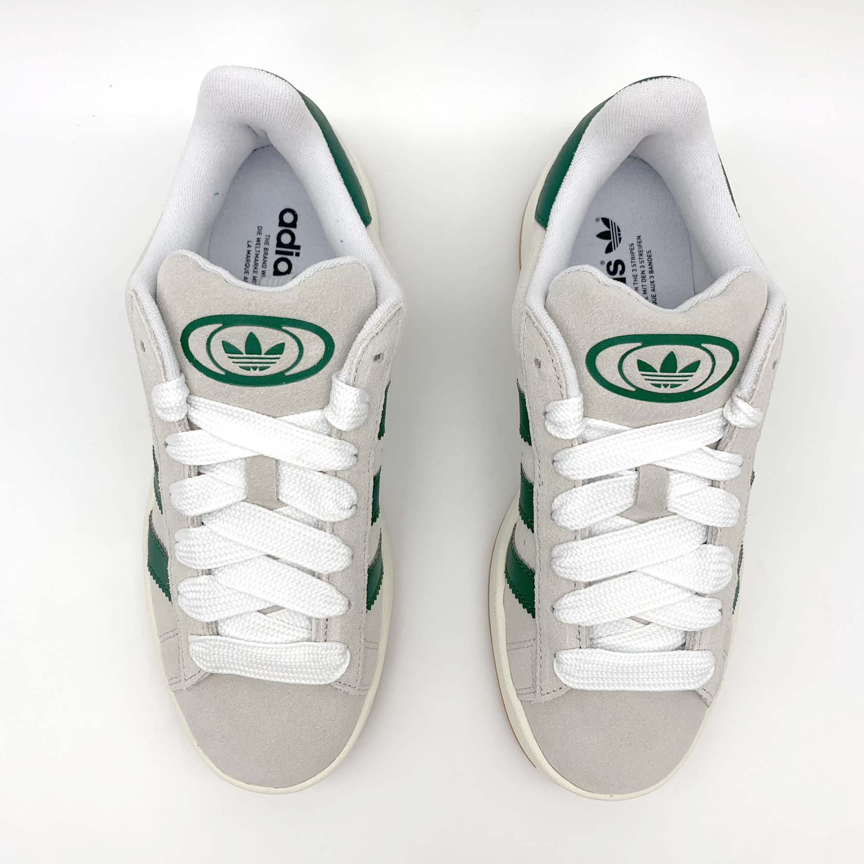 adidas Campus 00s Crystal White Dark Green