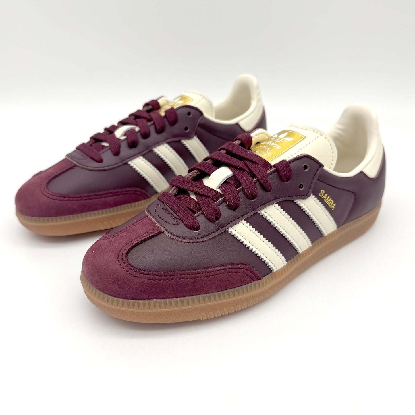 adidas Samba OG Maroon Gold Metallic