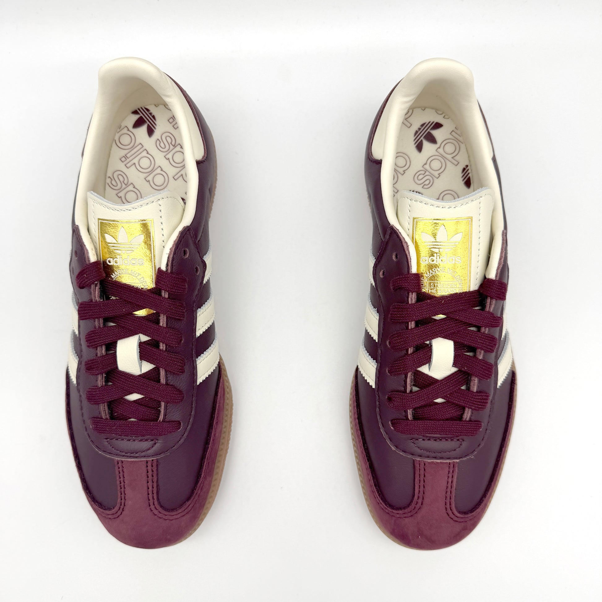 adidas Samba OG Maroon Gold Metallic