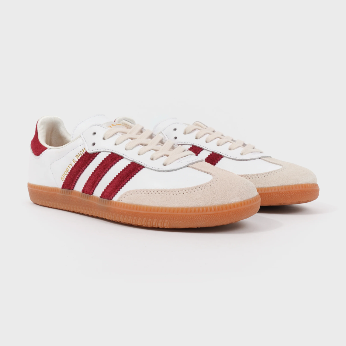 adidas Samba Sporty & Rich White Collegiate Burgundy