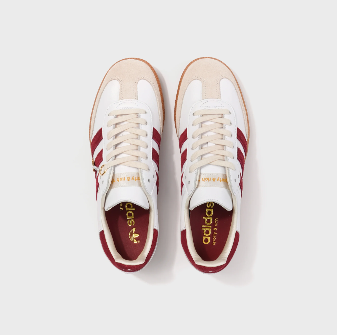 adidas Samba Sporty & Rich White Collegiate Burgundy