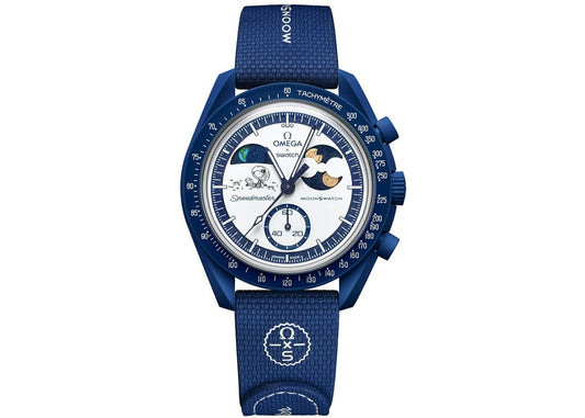 Swatch x Omega Bioceramic Moonswatch Mission To Earthphase Snoopy Gold (Beaver Moon) SO33N704L