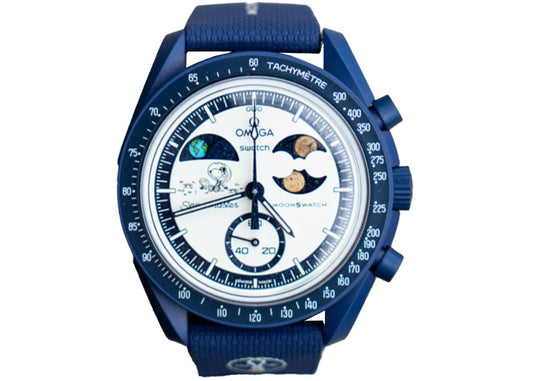 Swatch x Omega Bioceramic Moonswatch Mission To Earthphase Moonshine Gold Snoopy (Sturgeon Moon) SO33N701L