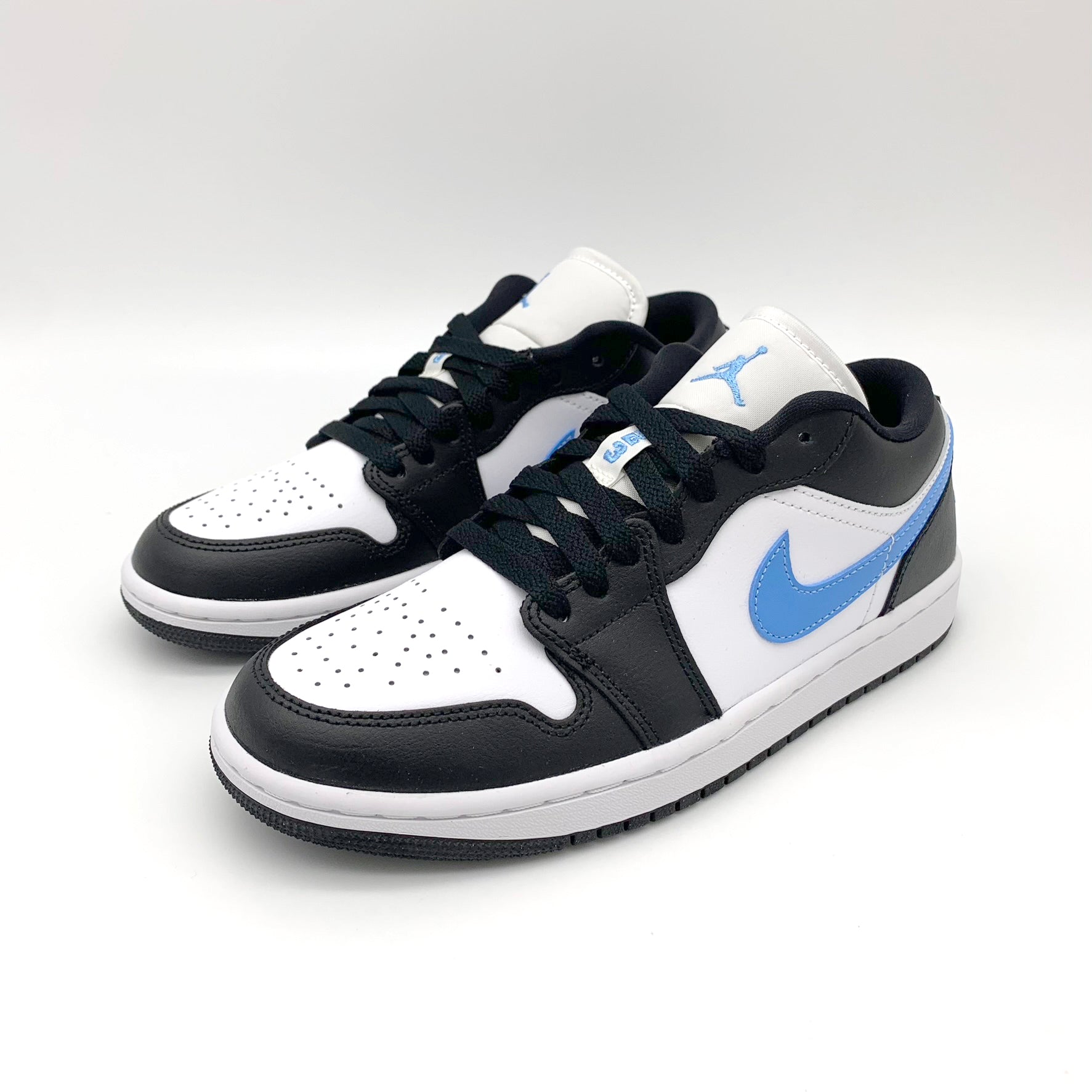 Jordan 1 Low Black University Blue White 